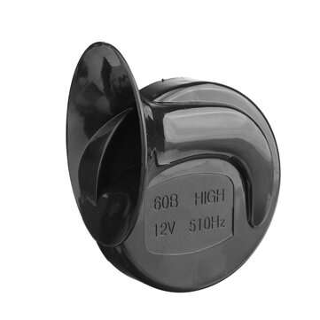 12V 300DB Black High Pitch Electric Snail Horn with Mounting Bracket Accessories