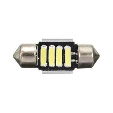 12V 31mm 7020 4SMD LED Boat Car Interior Dome Light Bulb White 6000K-6500K Universal