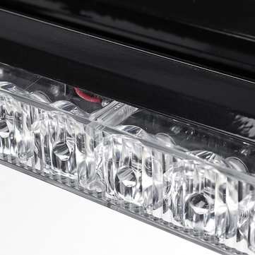 12V 30W Car LED Roof Strobe Light Bar Emergency Signal Warning Flash Amber Magnetic 7 Modes Universa