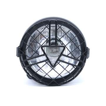 12V 35W 6.3inch Universal Motorcycle Headlights Refit General Head Lamp Grill Yell... (COLOR: WHITE)