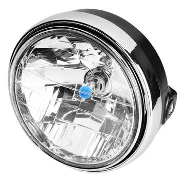 12V 35W 8 Inch Motorcycle Amber Headlight Halogen Lamp Universal