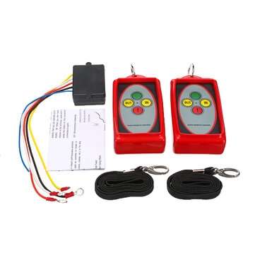 12V 433MHz Universal Winch Wireless Remote Control Switch Kit For Jeep ATV SUV