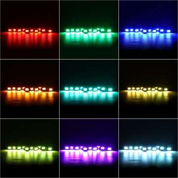 12V 5050 bluetooth 4+24 Key Remote Control Universal 160 LED RGB Rock Lights Kit Waterproof Music Ca