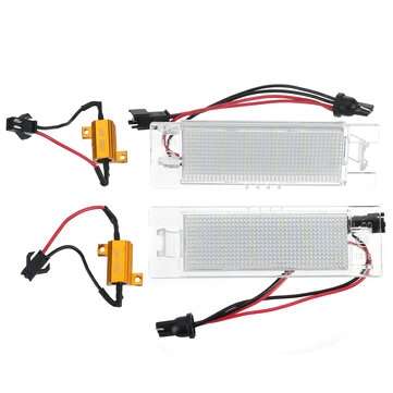 12V 4W 18LED Canbus License Number Plate Light 6500K White For Alfa Romeo 147 156 159 166 Brera MiTo