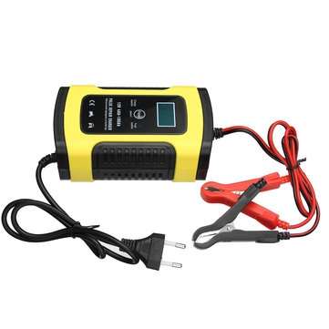 12V 5A Pulse Repair Charger with LCD Display Battery Charger Lead Acid AGM GEL WET Battery Charger