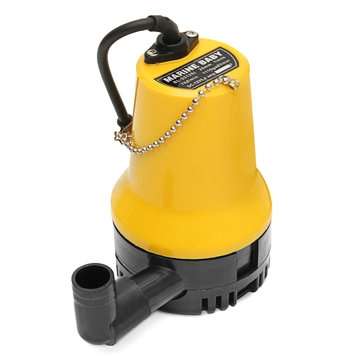 12V 50W 1110GPH 4600rpm Electric Submersible Water Pump Clean Clear Dirty Pool Pond Flood