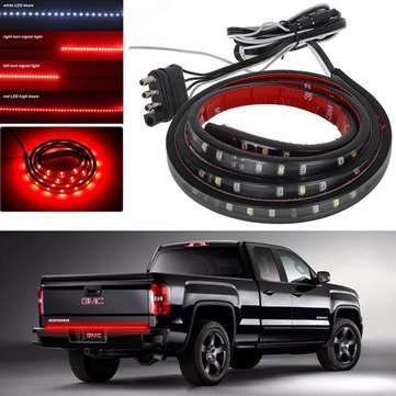 12V 60inch Car Flexible LED Strip Turn Signal Reverse Brake Lights Tailgate Bar Pickup Trailer Taill