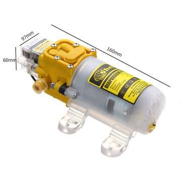 12V 60W 4L/Min Portable Mini High Pressure Diaphragm Water Self Priming Pump