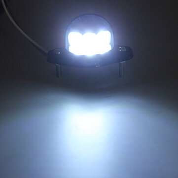 12V 6LEDs Number Plate License Light Reflector For Motorcycle Trailer Truck Lorry