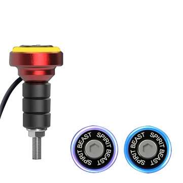 12V 6mm LED Angel Eye Screw Acrylic Light For Motorcycle (COLOR.: RED)