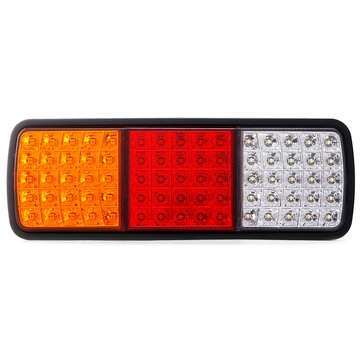 12V 75 LED Rear Tail Lights Brake Reverse Lamp Red+Yellow+White Waterproof For Truck Ute Boat Traile