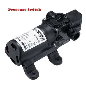 12V 72W Water Diaphragm Pump 6L 20mm Water Pump Diaphragm Self Primin... (PUMP TYPE: PRESSURESWITCH)