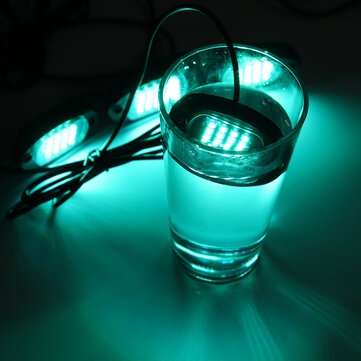 12V 8Pcs 16 Color bluetooth APP Control RGB 5050 LED Rock Light Under Body Underglow Atmosphere Musi