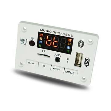 12V bluetooth 5.0 MP3 Player Decoder Board Colorful Screen FM Radio TF USB AUX Audio TF Radio Receiv