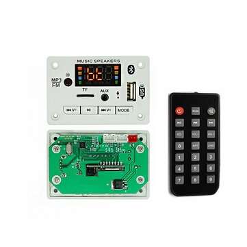 12V bluetooth 5.0 MP3 Player Decoder Board Colorful Screen FM Radio TF USB AUX Audio TF Radio Receiv