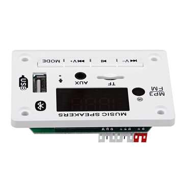 12V bluetooth 5.0 MP3 Player Decoder Board Colorful Screen FM Radio TF USB AUX Audio TF Radio Receiv