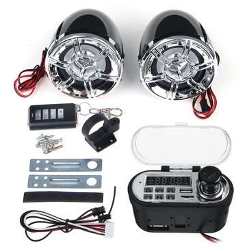 12V bluetooth Motorcycle Mp3 Speaker FM USB Charging Anti-theft Waterproof Multi-purpose Audio Syste