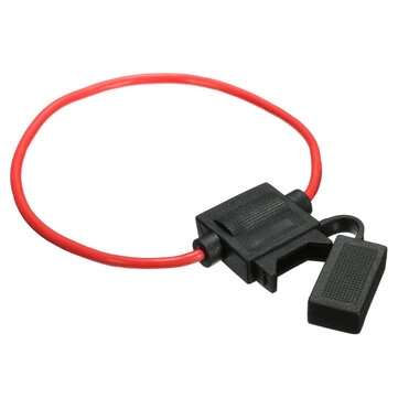 12V Car In-line Standard Blade Fuse Holder Waterproof with 5A 10A 15A 20A 25A 30A Fuses