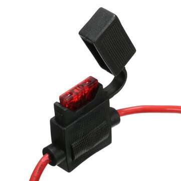 12V Car In-line Standard Blade Fuse Holder Waterproof with 5A 10A 15A 20A 25A 30A Fuses