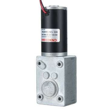 12V DC Motor High Torque Electric Power Turbo Reversible Reducer Worm Geared (ROUND: 35)