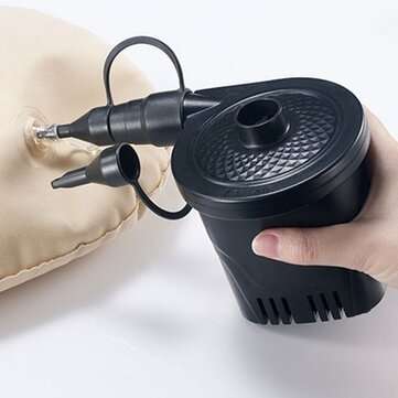12V DC Electric Air Pump Inflator 2 Nozzles for Inflatables Mattress Raft Bed Boat Portable Car Air