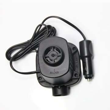 12V DC Electric Air Pump Inflator 2 Nozzles for Inflatables Mattress Raft Bed Boat Portable Car Air