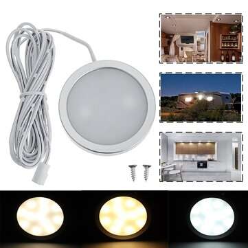 12V Interior LED Spot Light Downlight For VW T5 T4 Van Camper Motorhome Boat (LIGHT COLOR: WHITE)