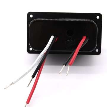 12V LED Indicator Bilge Pump Switch Panel Housing 3 Way Panel Manual / Off / Auto RV Marine Boat