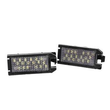 12V LED License Plate Light Lamps White 2Pcs For Fiat 500 For Jeep Grand Cherokee For Maserati Levan