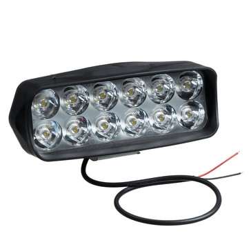 12V LED Headlights Modified External Spotlight 12 Lamp Beads ABS Shell For Electric Vehicle Motorcyc