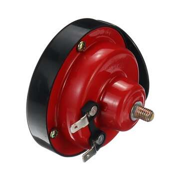 12V Loud Air Horn Waterproof High Low Dual Tone For Motorcycle Car Van Boat Siren Twin Lorry Red Bla
