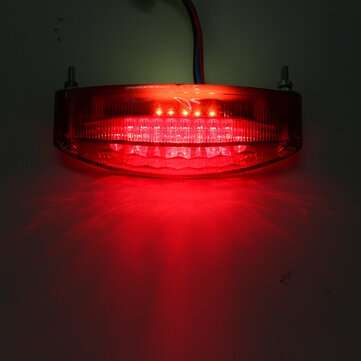 12V Motorcycle 28 LED Rear Brake Tail License Plate Light Red Lamp Universal