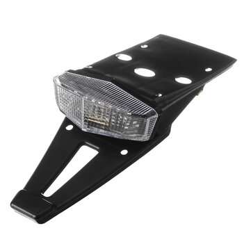 12V Motorcycle Integrated LED Rear Fender Driving Brake Stop Motorcross Tail Ligh... (COLOR.: WHITE)