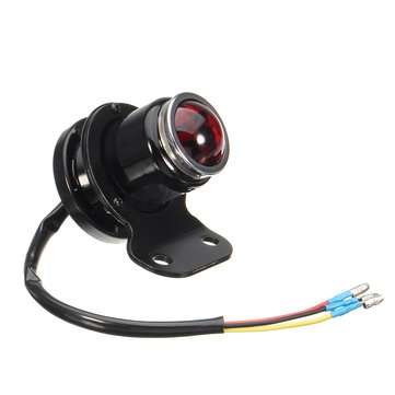 12V Motorcycle Side Mount LED License Plate Tail Light with Bracket Universal