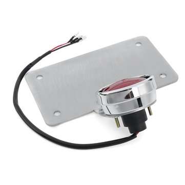 12V Motorcycle License Plate With Tail Light Rear Brake LED Turn Signal Lights Stop Lamp Universal S