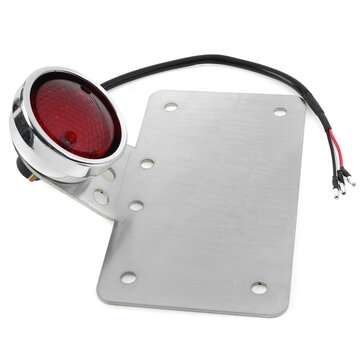12V Motorcycle License Plate With Tail Light Rear Brake LED Turn Signal Lights Stop Lamp Universal S