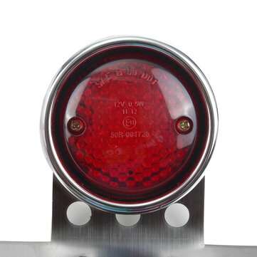 12V Motorcycle License Plate With Tail Light Rear Brake LED Turn Signal Lights Stop Lamp Universal S