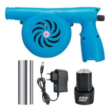 12V Outdoor Cooking Electric BBQ Fan Air Blower Rechargeable... (PLUG: EUPLUG | BATTERY: ONEBATTERY)