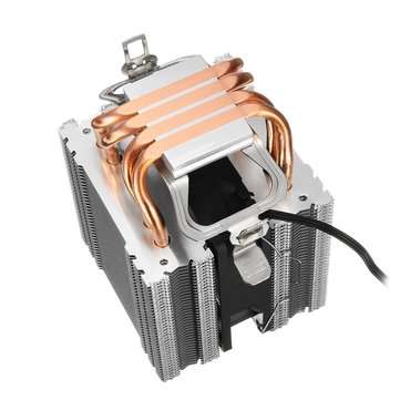 12V RGB 4-Wire Single Fan 4 Heatpipe Dual Tower Cooler Heat Sink Ultra-quiet Cooling Fan For Intel L