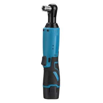 12V Right Angle Wrench LED 1500mAh Rechargeable Ratchet Wrench Car Repa... (PLUG: EUPLUG | TYPE: .A)