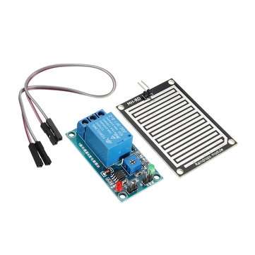 12V Raindrop Controller Relay Module Foliar Humidity Waterless Switch Rain Sensor Geekcreit for Ardu