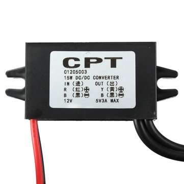 12V to 5V 15W Dual USB Power Charger Adapter Converter For Moible Phone