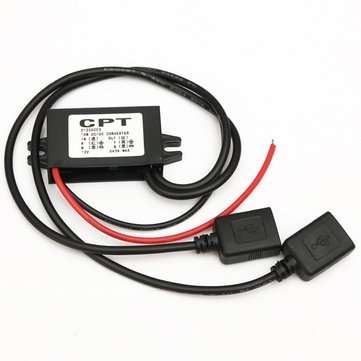 12V to 5V 15W Dual USB Power Charger Adapter Converter For Moible Phone