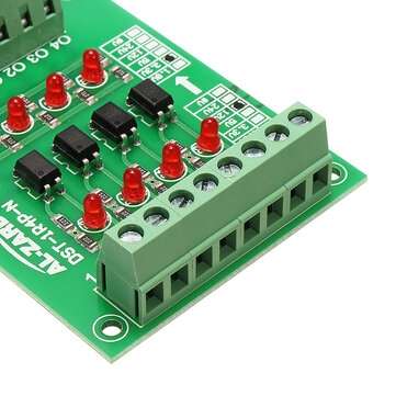 12V To 3.3V 4 Channel Optocoupler Isolation Board Isolated Module PLC Signal Level Voltage Converter