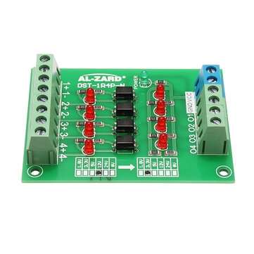 12V To 3.3V 4 Channel Optocoupler Isolation Board Isolated Module PLC Signal Level Voltage Converter