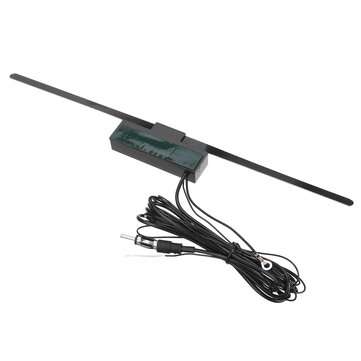 12V Universal Electronic Antenna Van Radio Window FM AM Stereo Adhesive