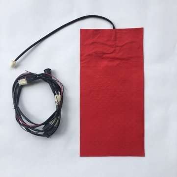 12V Universal Waterproof Carbon Fiber Seat Heater Heating Pads With Round Switch Motorcycle Scooter