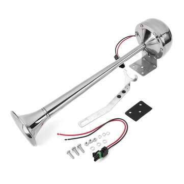 12V/24V 200DB Boat Trumpet Electric Single Air Horn Metal Marine for Car Truck Parts (VOLTAGE: 24V)