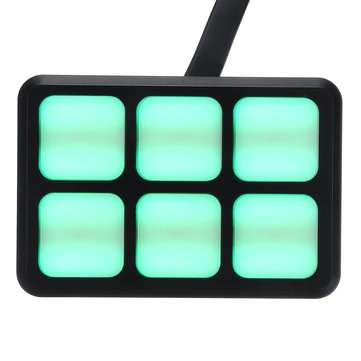 12V/24V 6 Gang Switch Panel Housing LED Work Light Bar Electronic Relay Circuit Control System For T