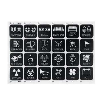 12V/24V 6 Gang Switch Panel Housing LED Work Light Bar Electronic Relay Circuit Control System For T